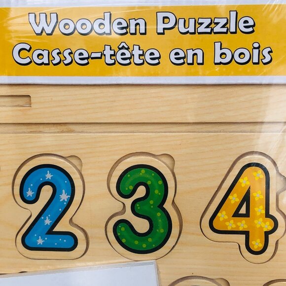 Wooden Numbers Puzzle with Math Equation Cards New Sealed Age 5+ - Picture 8 of 11